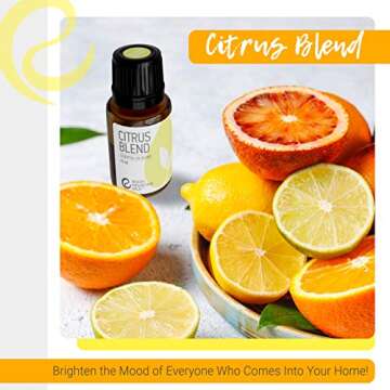 Rocky Mountain Oils Citrus Essential Oil Blend with Essential Oils - Mood Boost Aromatherapy Oils for Diffuser, Topical, and Household - 15ml