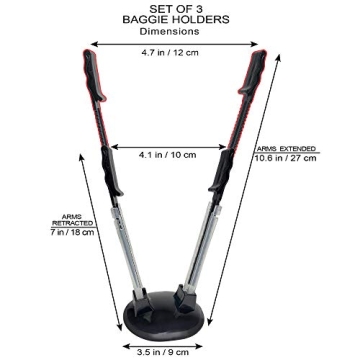 3 Pack Baggy Rack Holder for Easy Meal Prep and Storage