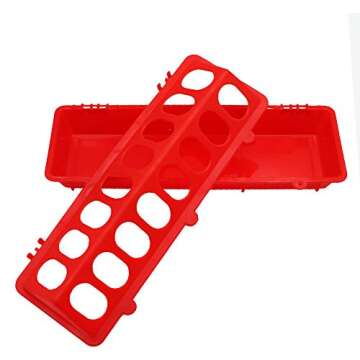 MACGOAL Flip Top Poultry Feeder Trough - Spill Proof Chick Feeder