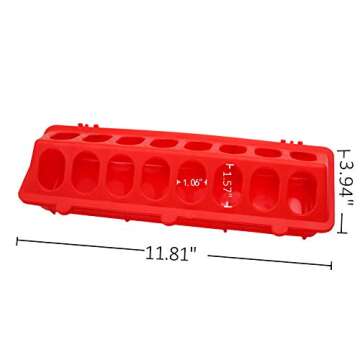 MACGOAL Flip Top Small Chick Feeder for Poultry