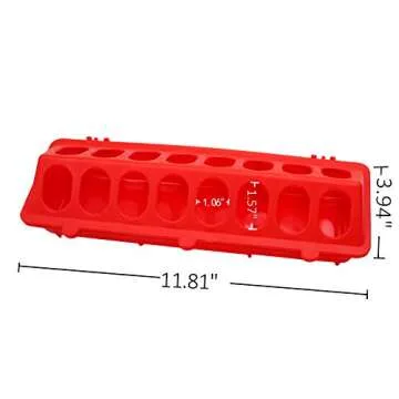 MACGOAL Flip Top Small Chick Feeder for Poultry