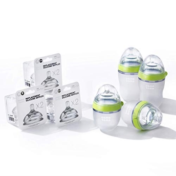 Comotomo Baby Bottle Bundle Convenient 7 Piece Set