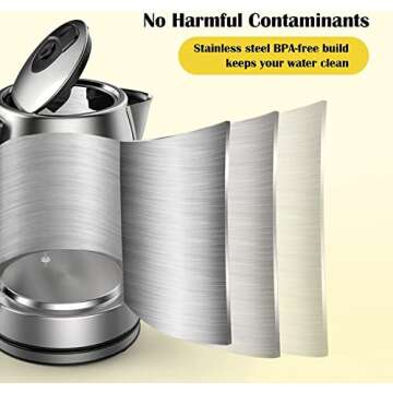 Stainless Steel Electric Kettle with Temperature Control