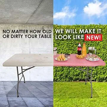 Fitted Tablecloth for 6ft Table - Elegant and Durable