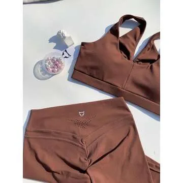 TomTiger Women Sports Bra High Impact with Removable Padded Activewear Tank Tops for Yoga Workout Fi...