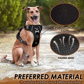 SlowTon No Pull Dog Harness - Adjustable & Safe for Dogs