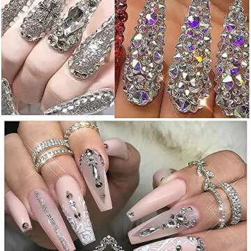 4880 Pcs AB Crystal Nail Rhinestones Set for Artistic Creations