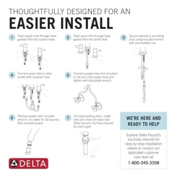 Delta Nicoli Widespread Bathroom Faucet - Gold Finish