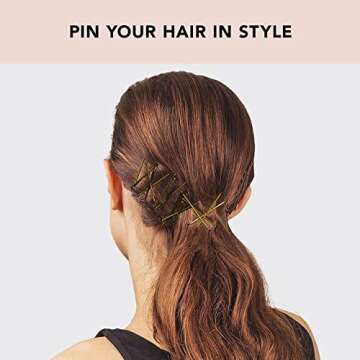 Kitsch Mini Bobby Pins - Small Hairpins for Girls | Ideal for Thin Hair, Stylish Accessories | Secure Bobby Pins for Thick Hair | Set of 45, Blonde