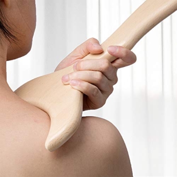 Allshow Wooden Gua Sha Lymphatic Drainage Tool 12x6