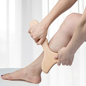 Allshow Wooden Gua Sha Lymphatic Drainage Tool 12x6