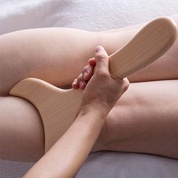 Allshow Wooden Gua Sha Lymphatic Drainage Tool 12x6