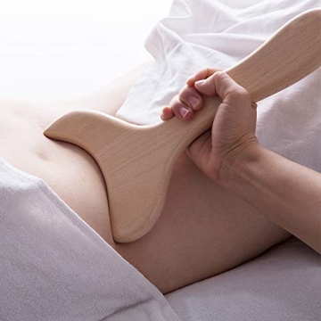 Allshow Wooden Gua Sha Lymphatic Drainage Tool 12x6