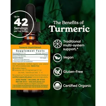 Herb Pharm Organic Turmeric Extract for Health Support