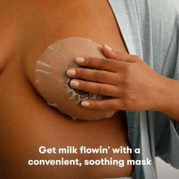Frida Mom Breast Mask for Lactation Support, Made with Fenugreek & Fennel to Increase Milk Supply, 2...