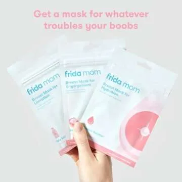 Frida Mom Breast Mask for Lactation Support, Made with Fenugreek & Fennel to Increase Milk Supply, 2 Sheet Masks