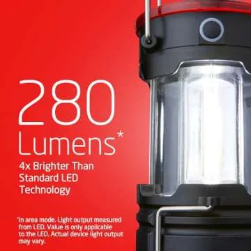 Eveready LED Camping Lantern 360 PRO (2-Pack), Super Bright Tent Lights, Rugged Water Resistant LED Lanterns, 100 Hour Run-time (Batteries Included)