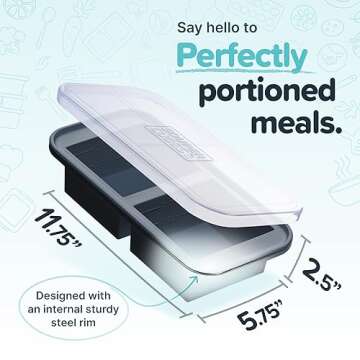 Souper Cubes 2 Cup Silicone Freezer Tray - Versatile Meal Prep Solution