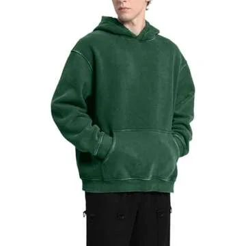 Dnzzs Womens Oversized Hoodie Acid Wash Hoodie Vintage Sweatshirt Heavyweight Fleece Cotton Streetwear Trendy Hoodies