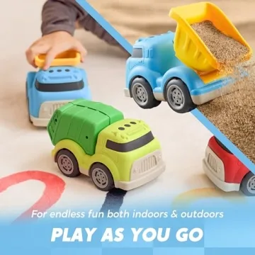 JOYIN 3 Pack Big Trucks for Toddlers - Eco Friendly Play