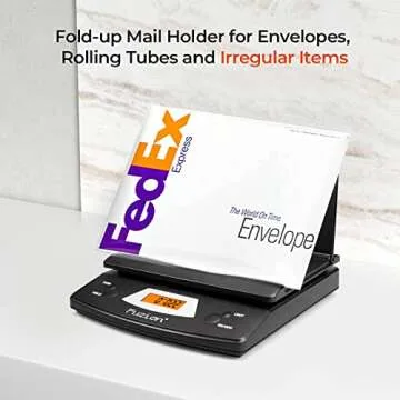 Fuzion Digital Shipping Postal Scale, 86 lb/0.1 oz Package Scale with Hold and Tare Function, Postag...