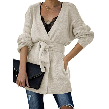 Auburet Women's Cozy Ivory Cardigan for Fall Fashion