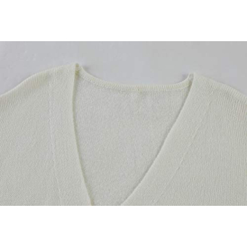 Auburet Women's Cozy Ivory Cardigan for Fall Fashion