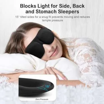 YIVIEW 3D Contoured Sleep Masks for Ultimate Comfort