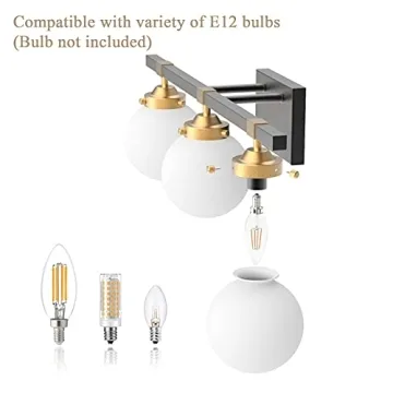 Tipace Mid Century Bathroom Light Fixture Modern Elegance