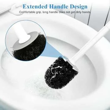 Stylish Toilet Brush and Holder Set for Modern Bathrooms