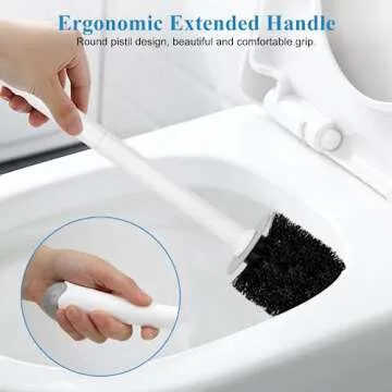 Stylish Toilet Brush and Holder Set for Modern Bathrooms