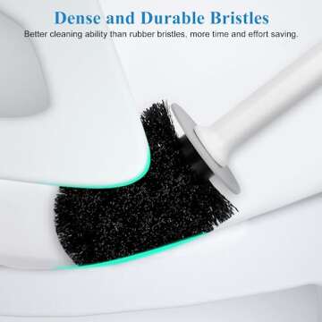 Stylish Toilet Brush and Holder Set for Modern Bathrooms