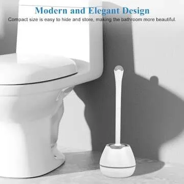 Stylish Toilet Brush and Holder Set for Modern Bathrooms
