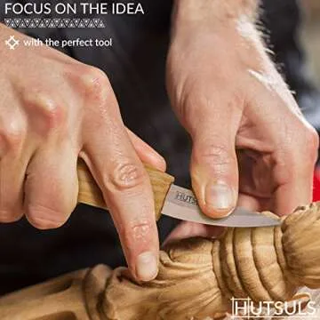 Hutsuls Wood Whittling Knife for Beginners - Razor Sharp Wood Carving Knife in a Beautifully Designed Gift Box, Sloyd Woodworking Knife for Men, Women, Adults and Kids (6.5 inch)
