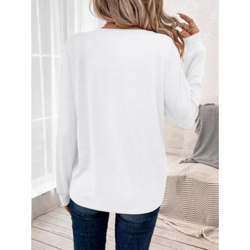 Bliwov 3 Pack Womens Tops Long Sleeve T Shirts 2025 Basic Casual Blouse Spring Fall Winter Fashion T...