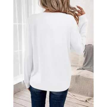 Bliwov 3 Pack Womens Tops Long Sleeve T Shirts 2025 Basic Casual Blouse Spring Fall Winter Fashion T...