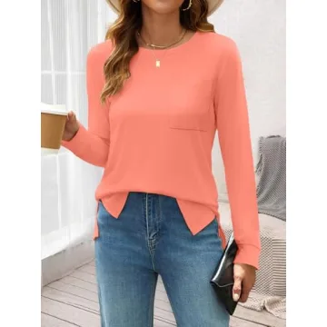 Bliwov 3 Pack Women’s Long Sleeve T-Shirts for All Seasons