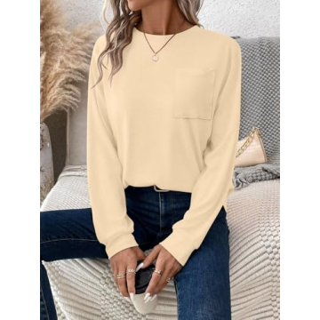 Bliwov 3 Pack Women’s Long Sleeve T-Shirts for All Seasons