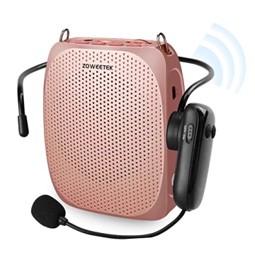 ZOWEETEK 10W Wireless Voice Amplifier - Portable PA System for Clear Communication