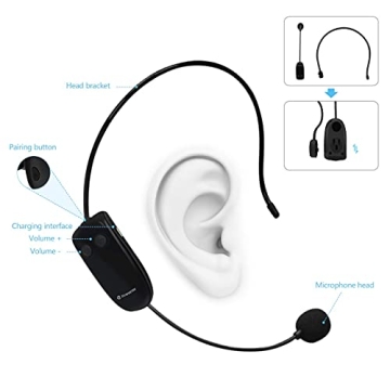 ZOWEETEK 10W Wireless Voice Amplifier Portable PA System