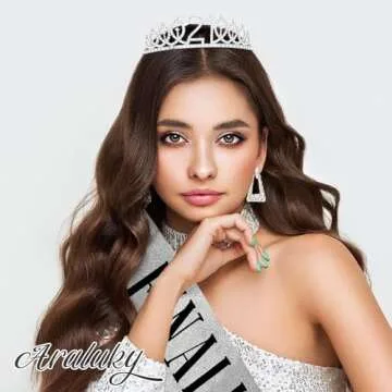 Happy 21st Birthday Crown and Sash Set for Women