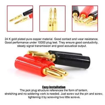 Hilitchi 40 Pcs Banana Plug Socket Set for Electronics Projects