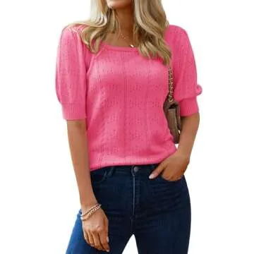 Stylish Women's Puff Sleeve Knit Sweaters for All Occasions