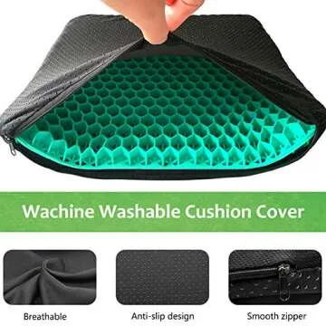 Pressure Relief Gel Seat Cushion for Home Office
