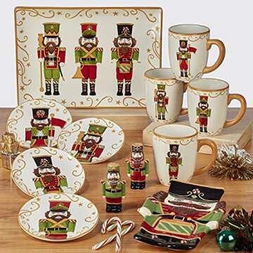 Holiday Magic Nutcracker Platter - 14" x 10" - Multicolor