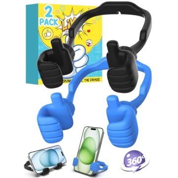 Mens Valentines Day Gifts for Him Kids Teens Boys Cell Phone Stand: 2 Pack UPGRADE Adjustable Lazy T...