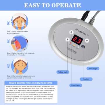 Hydraskincare 3 Color LED Photon Light Therapy Face Body Beauty Machine Skin Rejuvenation Skin Care