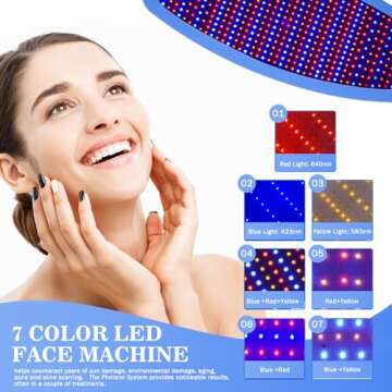 Hydraskincare 3 Color LED Photon Light Therapy Face Body Beauty Machine Skin Rejuvenation Skin Care