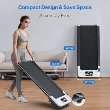 WELLFIT 12% Incline Portable Walking Pad Treadmill,340+ lbs Capacity & 42"*16.4" Running Belt & Voice Controlled,3.0HP Quiet Under Desk Treadmills for Apartment Office Home,No Installation