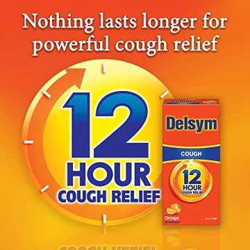Delsym Adult Cough Suppressant Liquid - Orange Flavor 5 oz